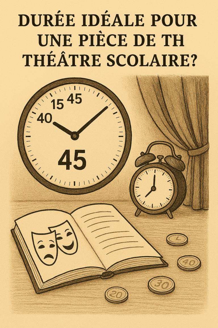 Quelle est la durée idéale pour une pièce de théâtre scolaire ?