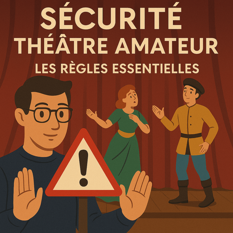 Les bases de la sécurité sur scène pour une troupe de théâtre amateur