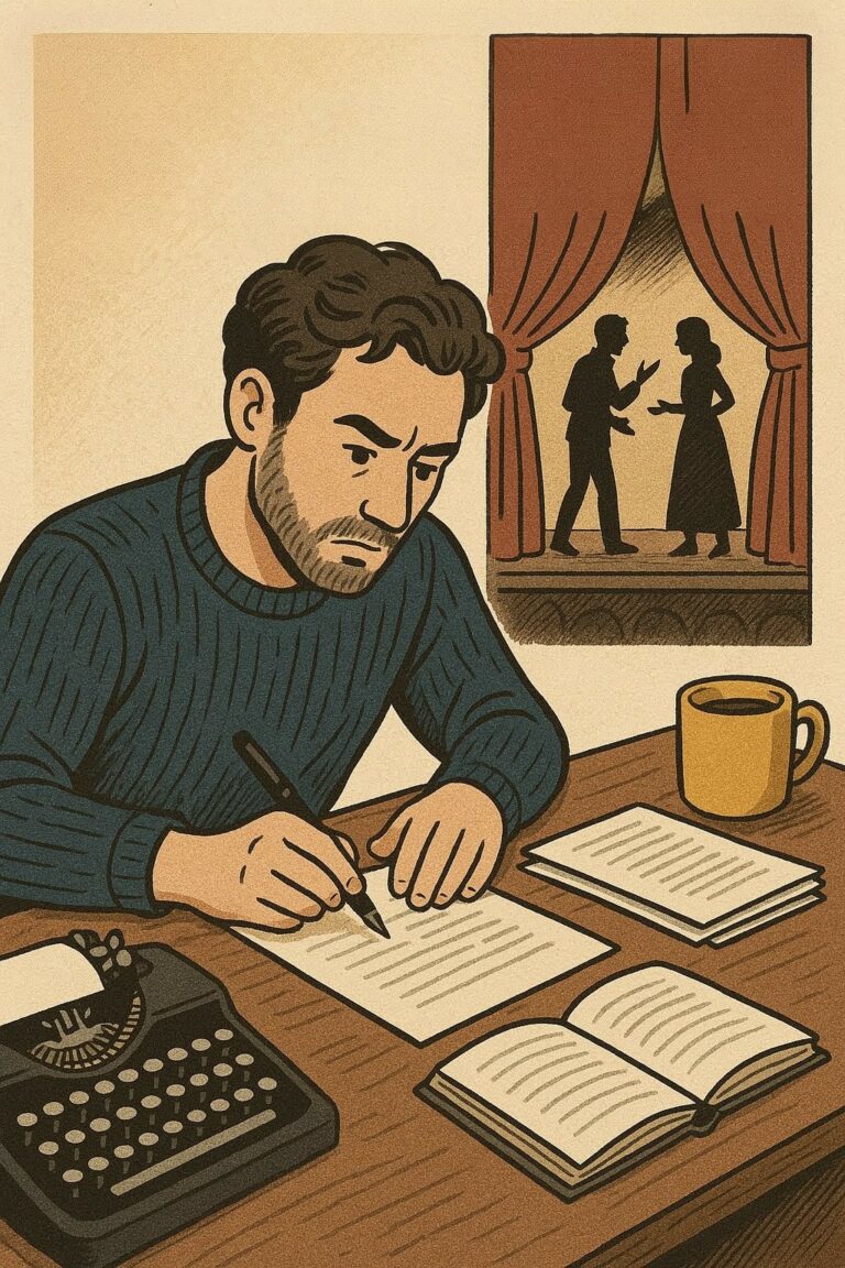 Écrire des dialogues percutants pour le théâtre 
[https://scene-en-ligne.com]